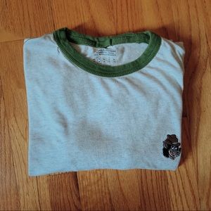 embroidered ringer tee